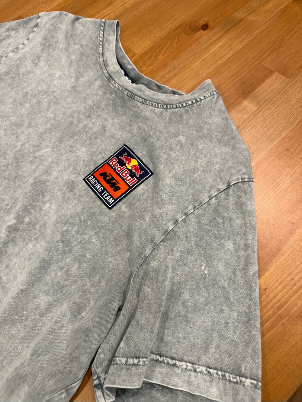 Red Bull KTM Racing Team Acid Wash T-Shirt Gray Medium